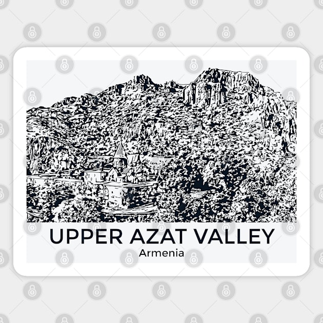Upper Azat Valley - Armenia Magnet by Lakeric